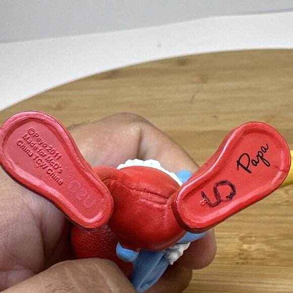 2011 PAPA SMURF TELESCOPE exclusive Peyo McDonald's Action Figure Toy 3” - Picture 4 of 5